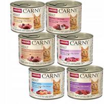 Šlapių kačių ėdalas ANIMONDA Carny Adult MIX, 6 skoniai, 12x200g