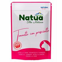 Šlapias kačių ėdalas NATUA, tunas ir kumpis drebučiuose, 70 g