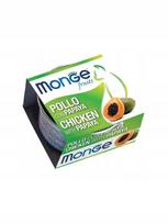 Šunų konservai MONGE FRUIT CHICKEN WITH PAPAYA 80g