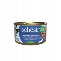 Šlapi kačių ėdalas Schesir C&B TUNA su šprotais drebučiuose 85g