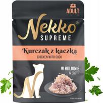Suaugusių kačių maistas NEKKO SUPREME, vištiena su antiena sultinyje, 70g