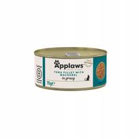 Šlapias kačių maistas Applaws tuna with mackerel 70g filė