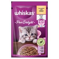 Šlapias kačių maistas Whiskas Junior su vištiena želėje, 85 g