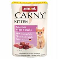 Šlapias kačių ėdalas ANIMONDA CARNY KITTEN BABY PATE, 85g