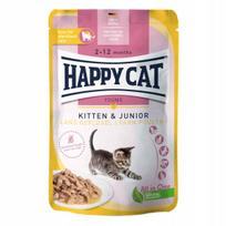 Katėms skirtas Happy Cat Kitten Junior Land su paukštiena padaže 85g