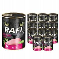 Šlapias kačių maistas Rafi Cat Adult su kalakutiena, 12 x 400 g