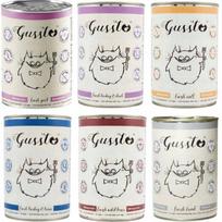 Šlapias kačių maistas Gussto, įvairių skonių, 6 x 400 g