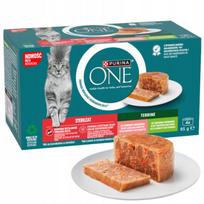 Šlapias pašaras sterilizuotoms katėms PURINA ONE 4x85g