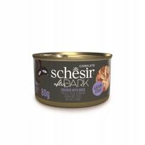 Šlapias kačių maistas SCHESIR After Dark su vištiena anties sultinyje 80g