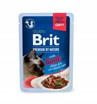 Šlapias kačių maistas Brit Pouch sterilizuotoms, ėriena, 85 g