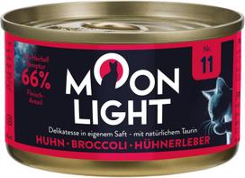 Šlapias kačių maistas Moonlight 11, vištiena, brokoliai, kepenys, 80 g