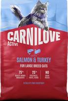 Sausas kačių maistas Carnilove Active Salmon & Turkey Adult Large Breed 2 kg