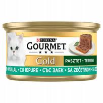 Šlapias pašaras katėms Purina GOURMET GOLD su triušiena, 85 g