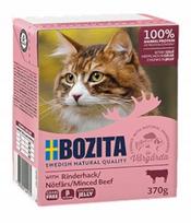 Šlapias kačių ėdalas BOZITA jautienos gabalėliai drebučiuose 370g
