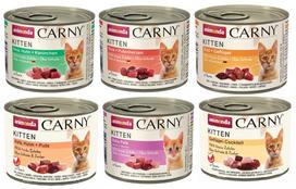 Šlapi kačių pašarai ANIMONDA CARNY Kitten, 6 x 200 g, įvairių skonių