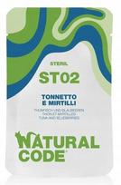 Šlapias maistas sterilizuotoms katėms Natural Code ST02, tunas, 70 g