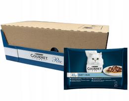 Katėms skirtas Purina Gourmet Pearls Fillets Mix Fish Duet 48x85g