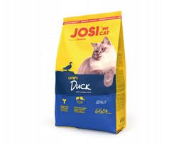 Sausas kačių pašaras Josera JosiCat Crispy Duck 650g su antiena