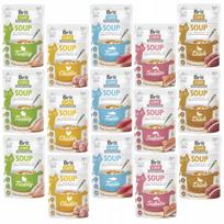 Šlapias kačių maistas BRIT CARE SOUP, įvairių skonių, 15 x 75 g