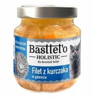 Kačių maistas BASTTETO HOLISTIC vištiena drebučiuose 130g