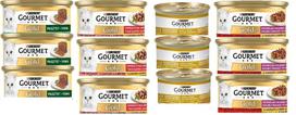 Drėgnas kačių maistas Gourmet, 4 skonių rinkinys, 1,02 kg, 12x85 g