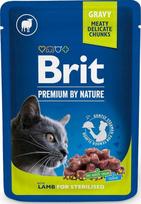 Sterilizuotų kačių pašaras Brit Premium su ėriena 100g