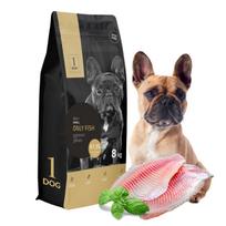 Sausas šunų pašaras su žuvimi mažų veislių šunims 8kg 1DOG monoproteinas