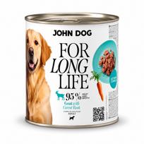 Šunų konservai JOHN DOG GOAT su morkomis, 800 g