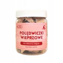 Liofilizuotas kiaulienos nugarinės užkandis šunims ir katėms, 80 g