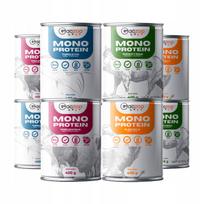 Šlapias šunų maistas GACZOO MONO PROTEIN įvairių skonių, 8 x 400g, hipoalerginis