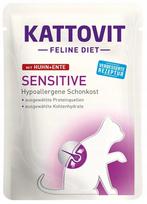 Katinų pašaras Kattovit Sensitive DUCK CHICKEN, 85 g
