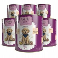 Šunų konservai Classic Junior, ėriena su juodosiomis morkomis, 800 g, 6 vnt.