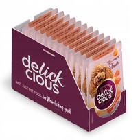 Šunų konservai su lašiša ir morkomis, kremine sriuba, 12x85g