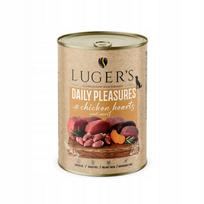 Šunų konservai Luger's Daily Pleasures su vištienos širdelėmis 400 g