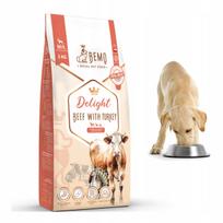 Sausas šunų maistas BEMO DELIGHT 3 kg jautiena kalakutiena didelių veislių šunims