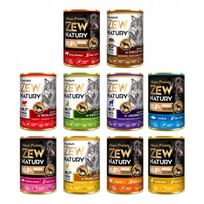 Šunų ėdalas Zew Natury, Mono+Premium skonių rinkinys, 10 x 400 g