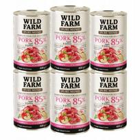Šunų maistas WILD FARM PURE MONO Pork Apple and Quinoa 6x400g