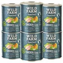 Šunų maistas WILD FARM Superfood Chicken with Pumpkin, Apple 6x800g