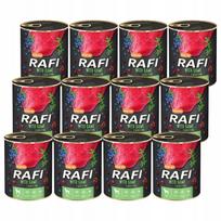 Šlapias šunų maistas Rafi su elniena, 12 x 800 g