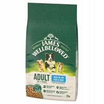 Sausa šunų monoproteininė žuvies pašaro JAMES WELLBELOVED Adult, 12 kg