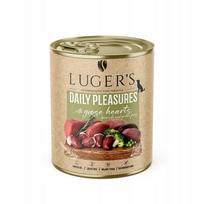 Šunų konservai Luger's Daily Pleasures su žąsiena ir brokoliais, 800 g