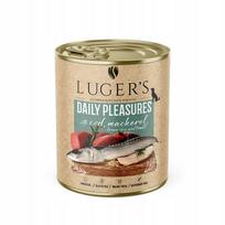 Šunų konservai Luger's Daily Pleasures su menke, skumbre, pomidorais ir ryžiais 800g