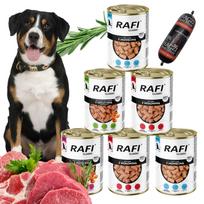 Šunų konservai Rafi Classic mix 1240g, 18 vnt. + HACZI batonėlis