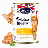Šlapias kačių ėdalas Butcher's Delicious Dinners su vištiena drebučiuose 400g