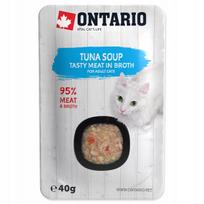 Katėms skirtas sriuba su tunu ir ryžiais ONTARIO 40 g