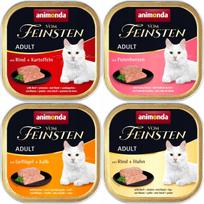 Šlapias kačių ėdalas ANIMONDA Vom Feinsten Adult, įvairių skonių, 32x100g