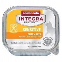 Drėgnas kačių maistas ANIMONDA Integra Protect Sensitive su kalakutiena ir ryžiais 100g