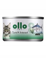 Kačių maistas OLLO Cat No. 8 su tunu ir jūros dumbliais, 70 g