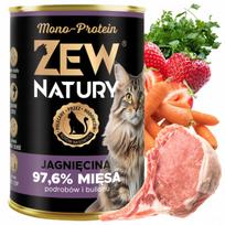 Šlapias kačių maistas su ėriena, 400g, Zew Natury