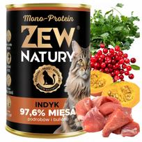Šlapias kačių ėdalas su kalakutiena, 400 g, Zew Natury